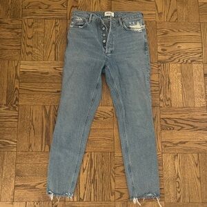 Agolde Women's Blue Skinny Jeans